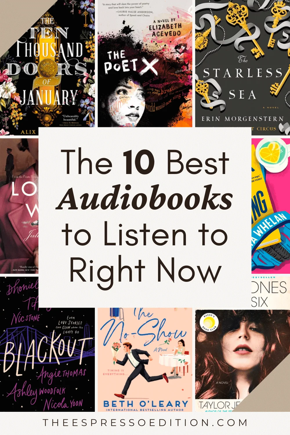The 10 Best Audiobooks to Listen to Right Now by The Espresso Edition cozy bookish blog