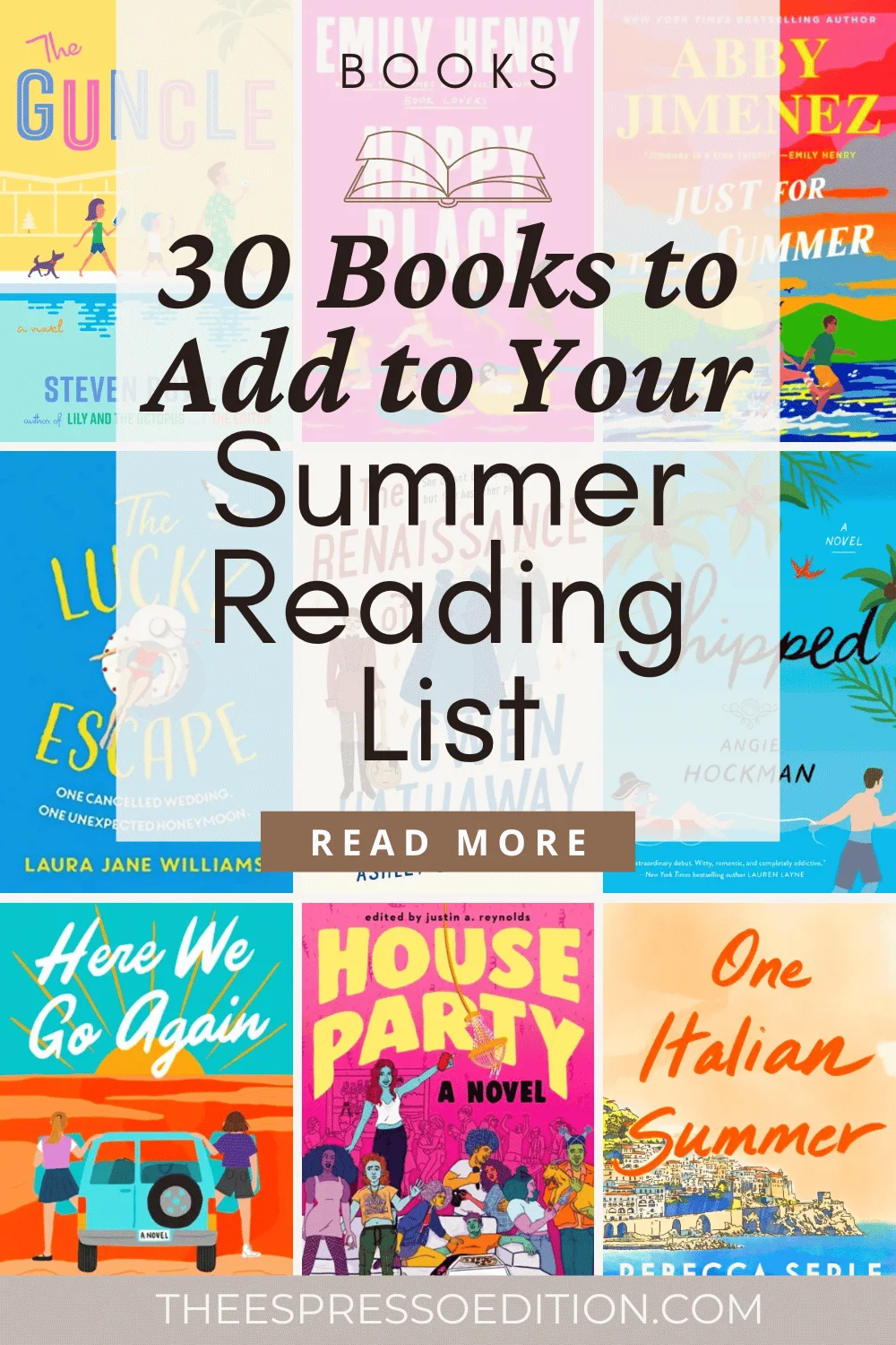 30 Books to Add to Your Summer Reading List by The Espresso Edition cozy bookish blog