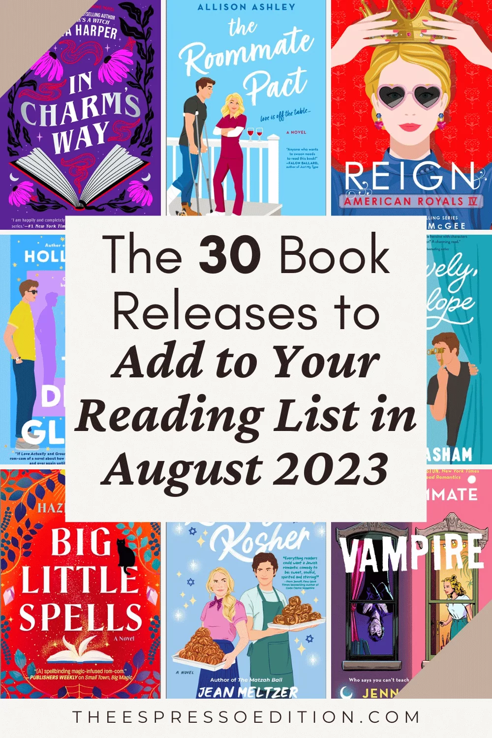30 New Book Releases in August 2023 to Add to Your Reading List by The Espresso Edition cozy bookish blog