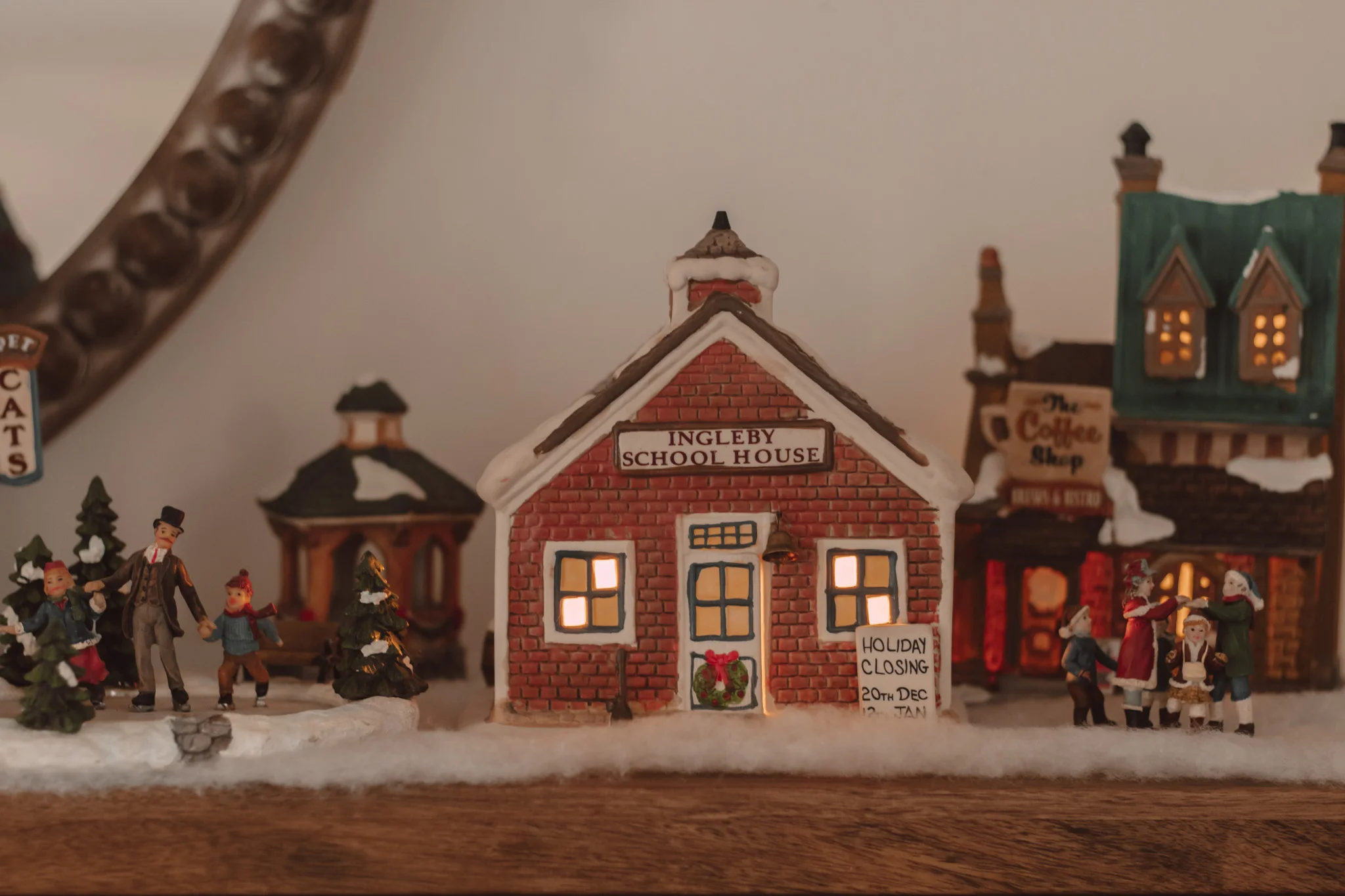 How to Decorate Your Home with a Holiday Village by The Espresso Edition cozy book and lifestyle blog