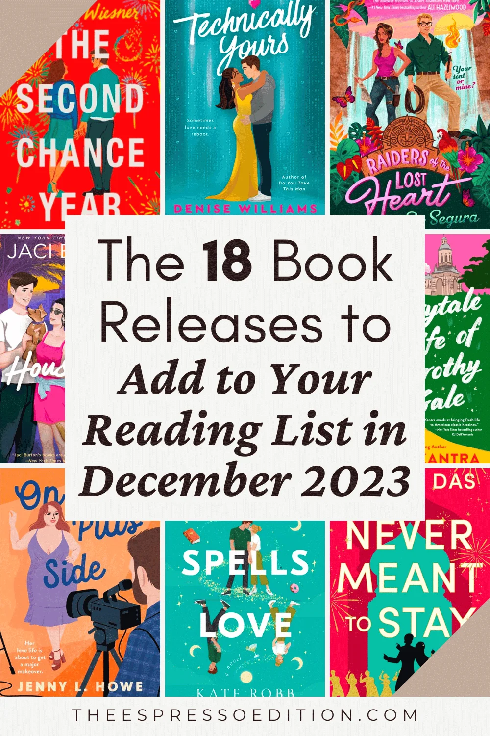 The 18 Book Releases to Add to Your Reading List in December 2023 by The Espresso Edition cozy bookish blog