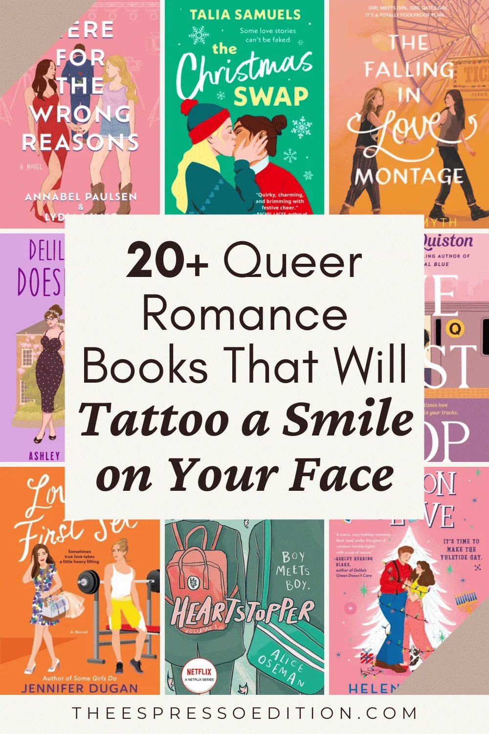 20+ Queer Romance Books That Will Tattoo a Smile on Your Face by The Espresso Edition cozy bookish blog