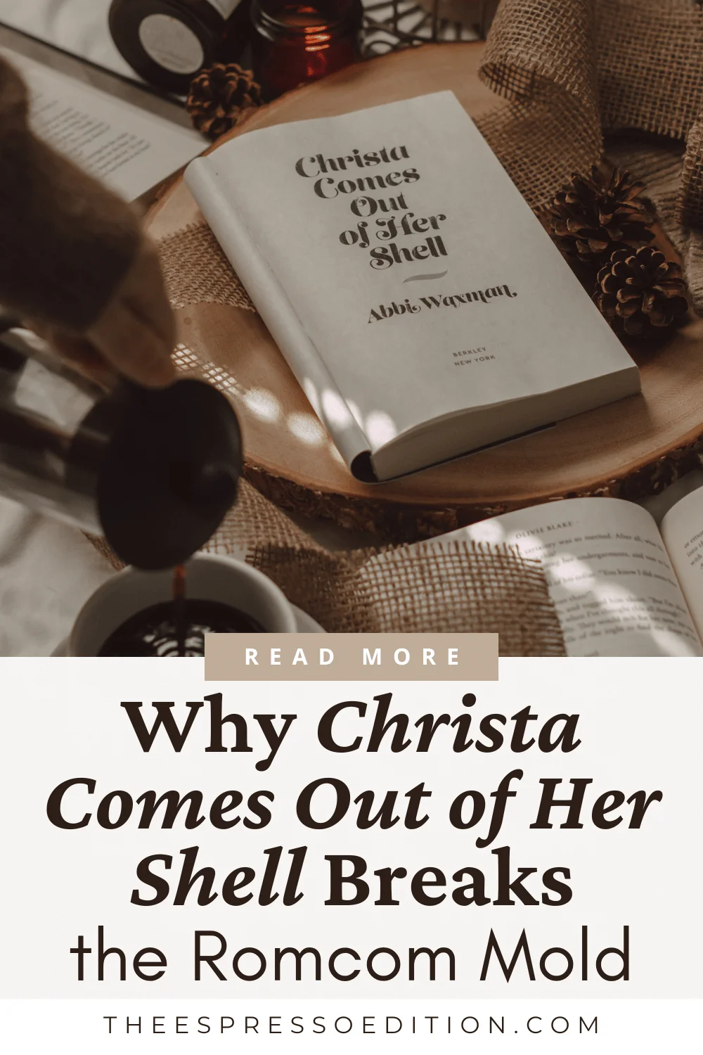 Why “Christa Comes Out of Her Shell” Breaks the Romcom Mold by The Espresso Edition cozy bookish blog