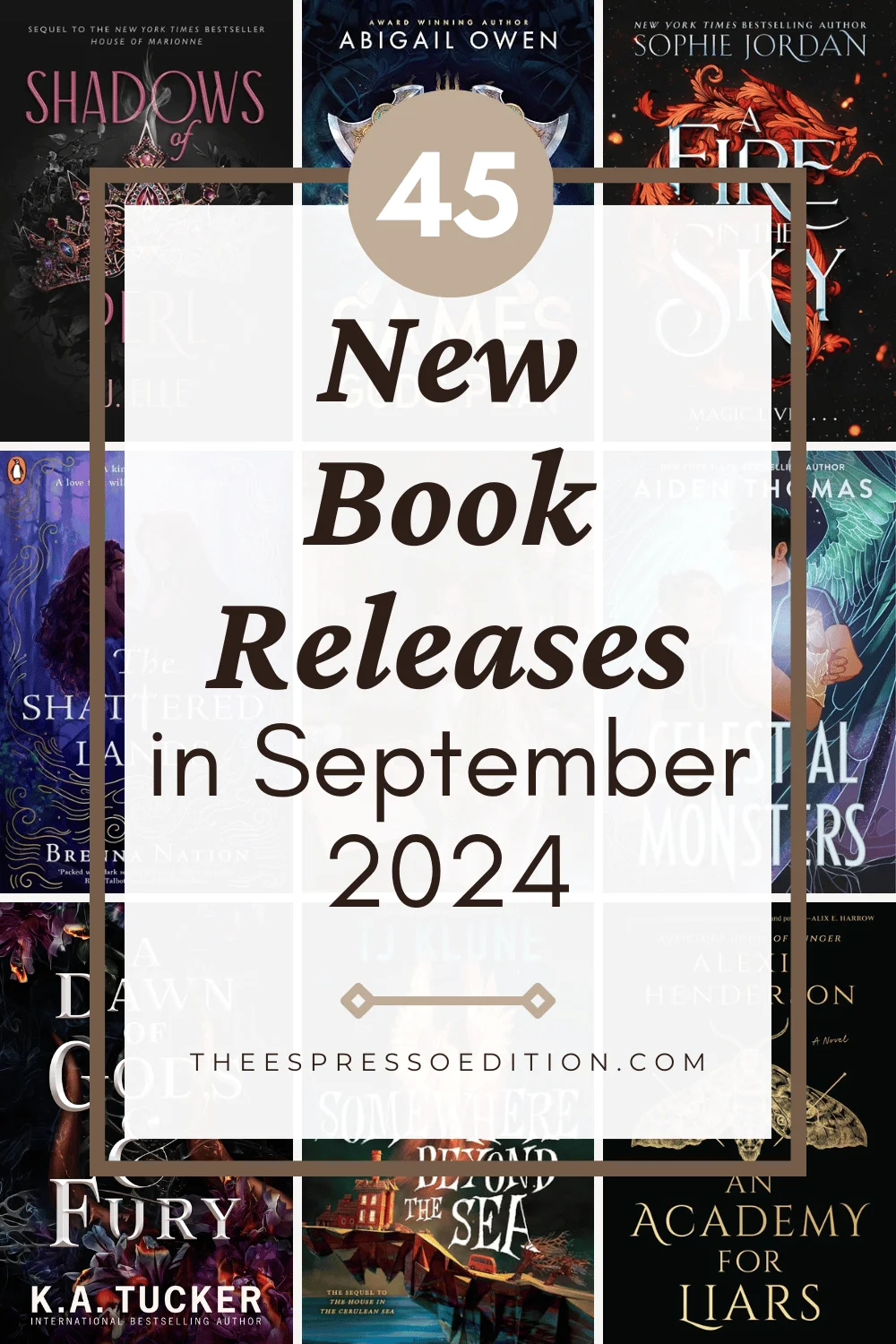 45 New Book Releases in September 2024 by The Espresso Edition cozy bookish blog