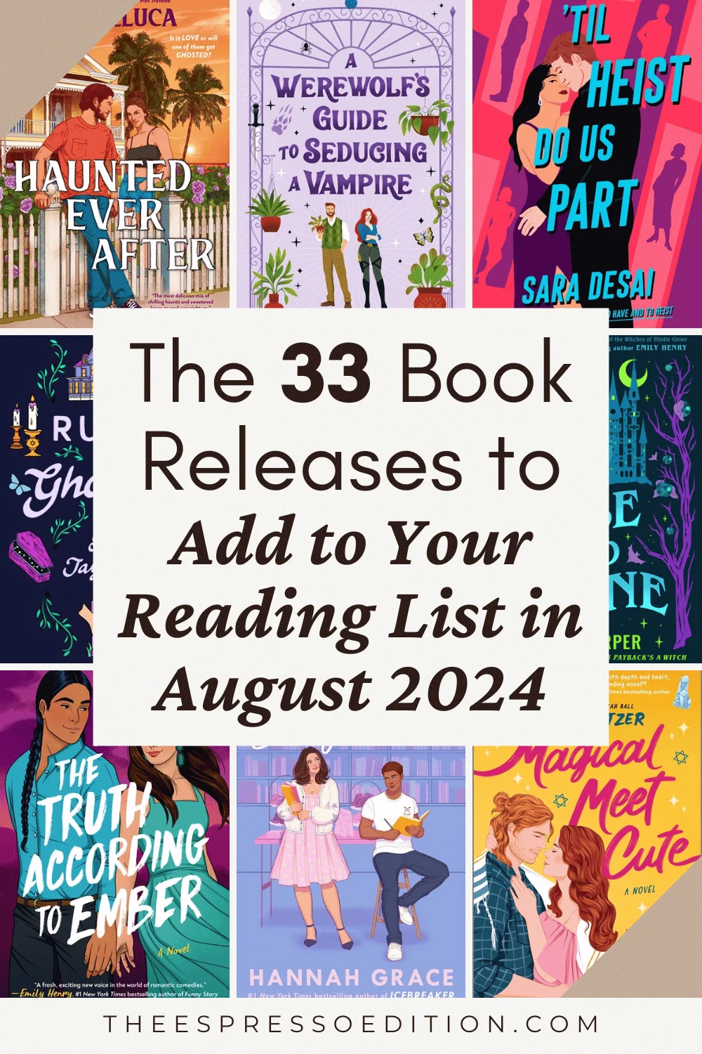 The 33 Book Releases to Add to Your Reading List in August 2024 by The Espresso Edition cozy bookish blog