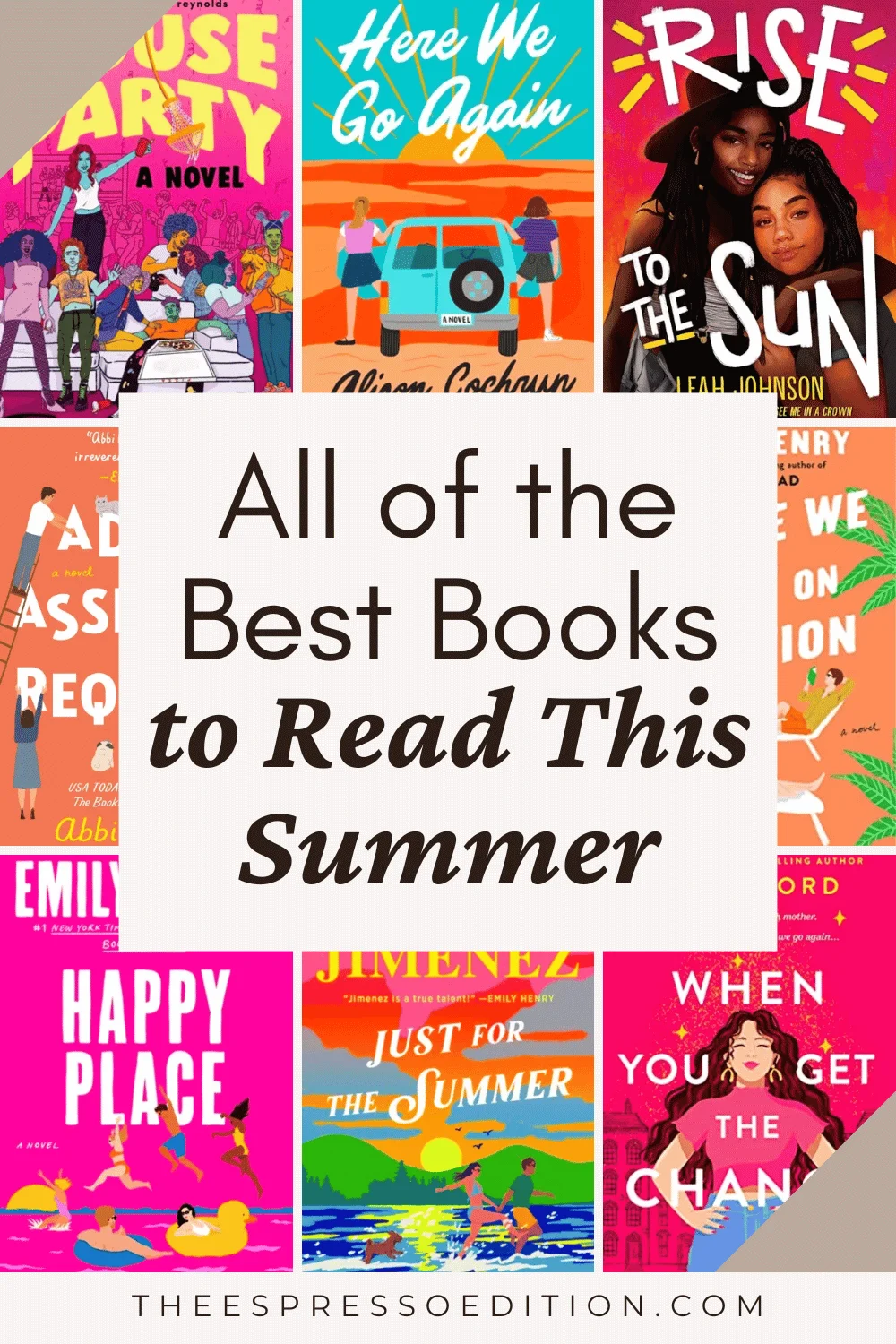 All of the Best Books to Read This Summer by The Espresso Edition cozy bookish blog