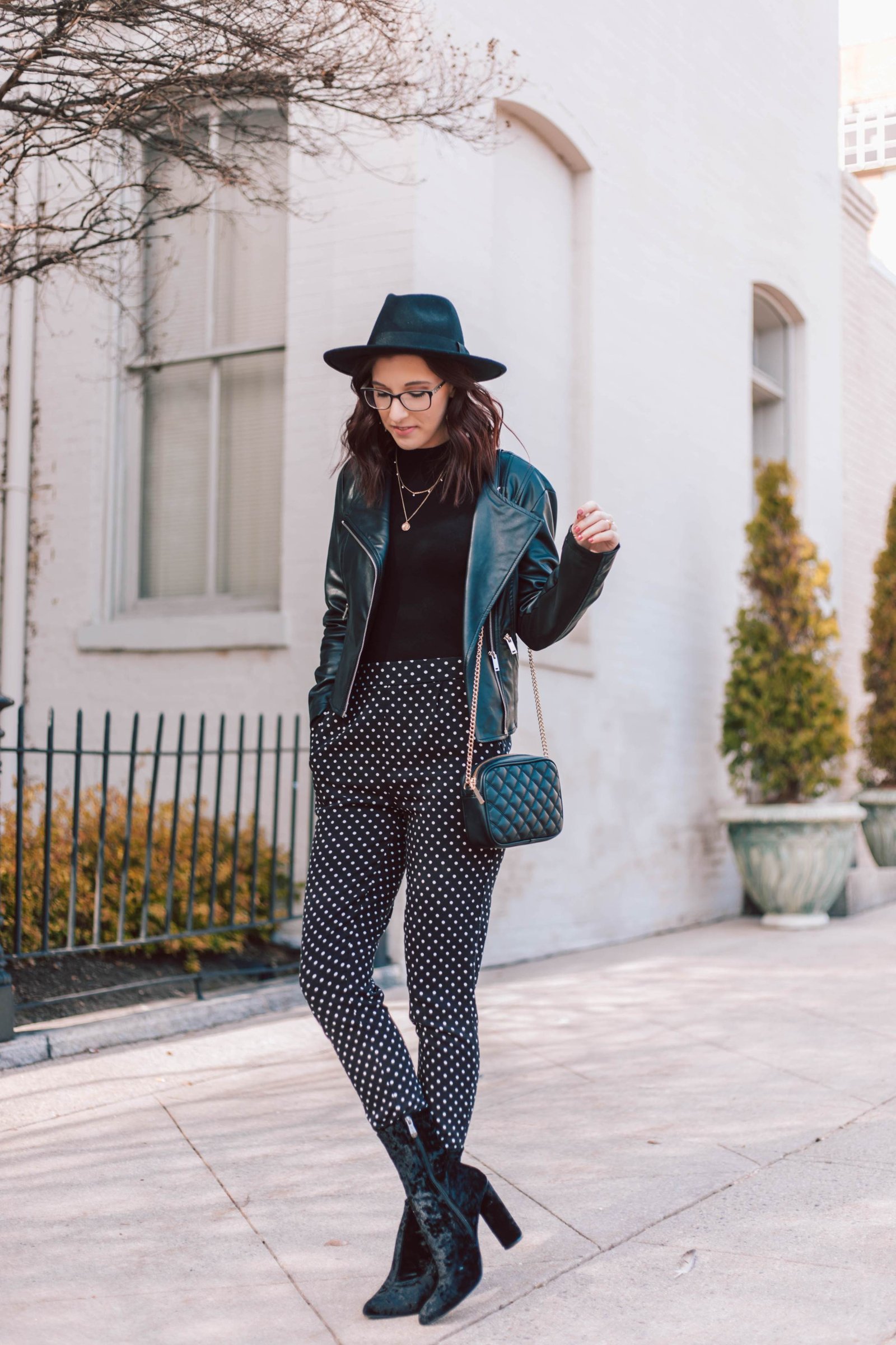 What I Wore: Dot to Dot  Dot dress outfit, Polka dot dress outfit, Winter  dress outfits