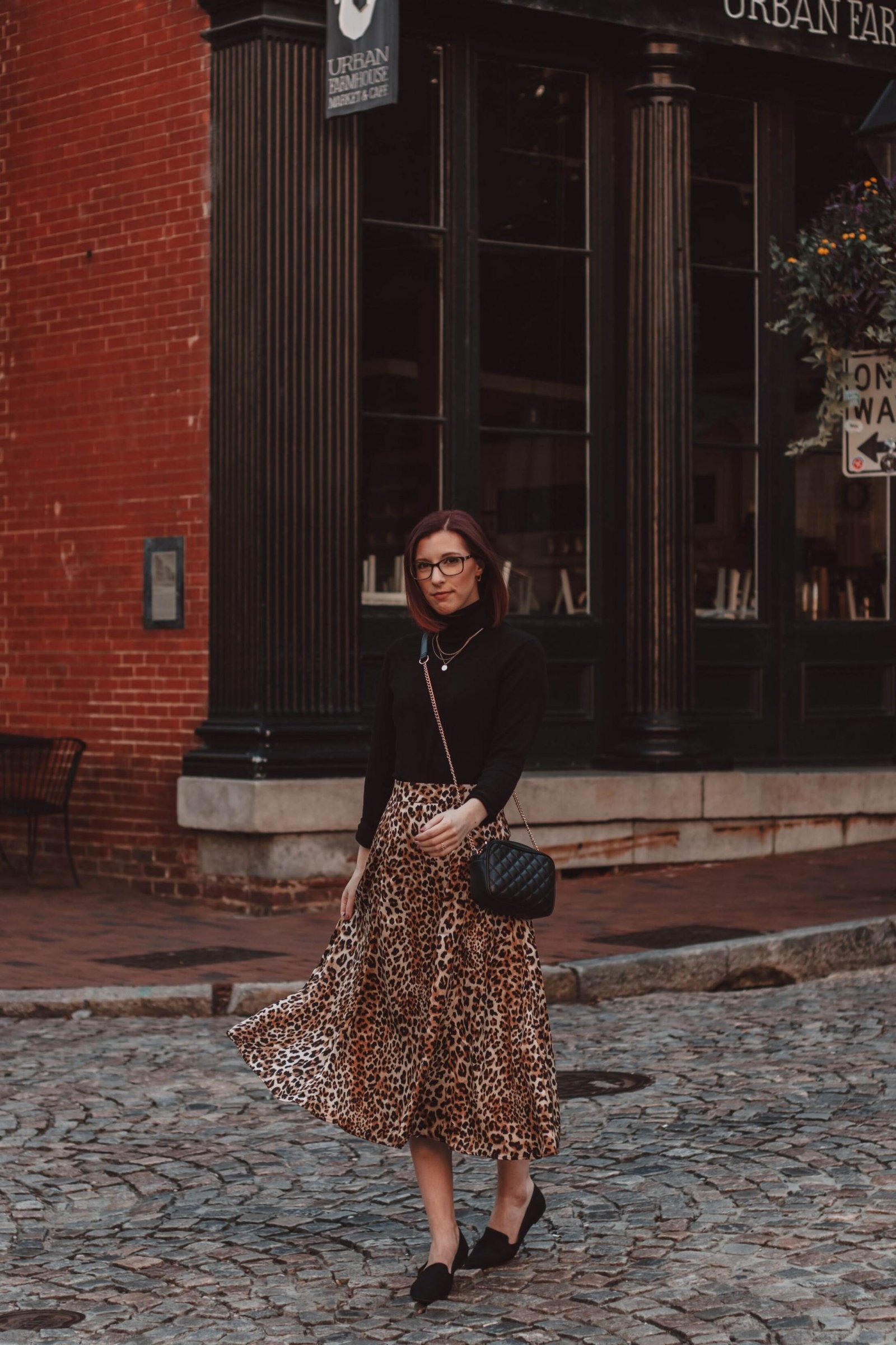 Cheetah midi shop skirt dress