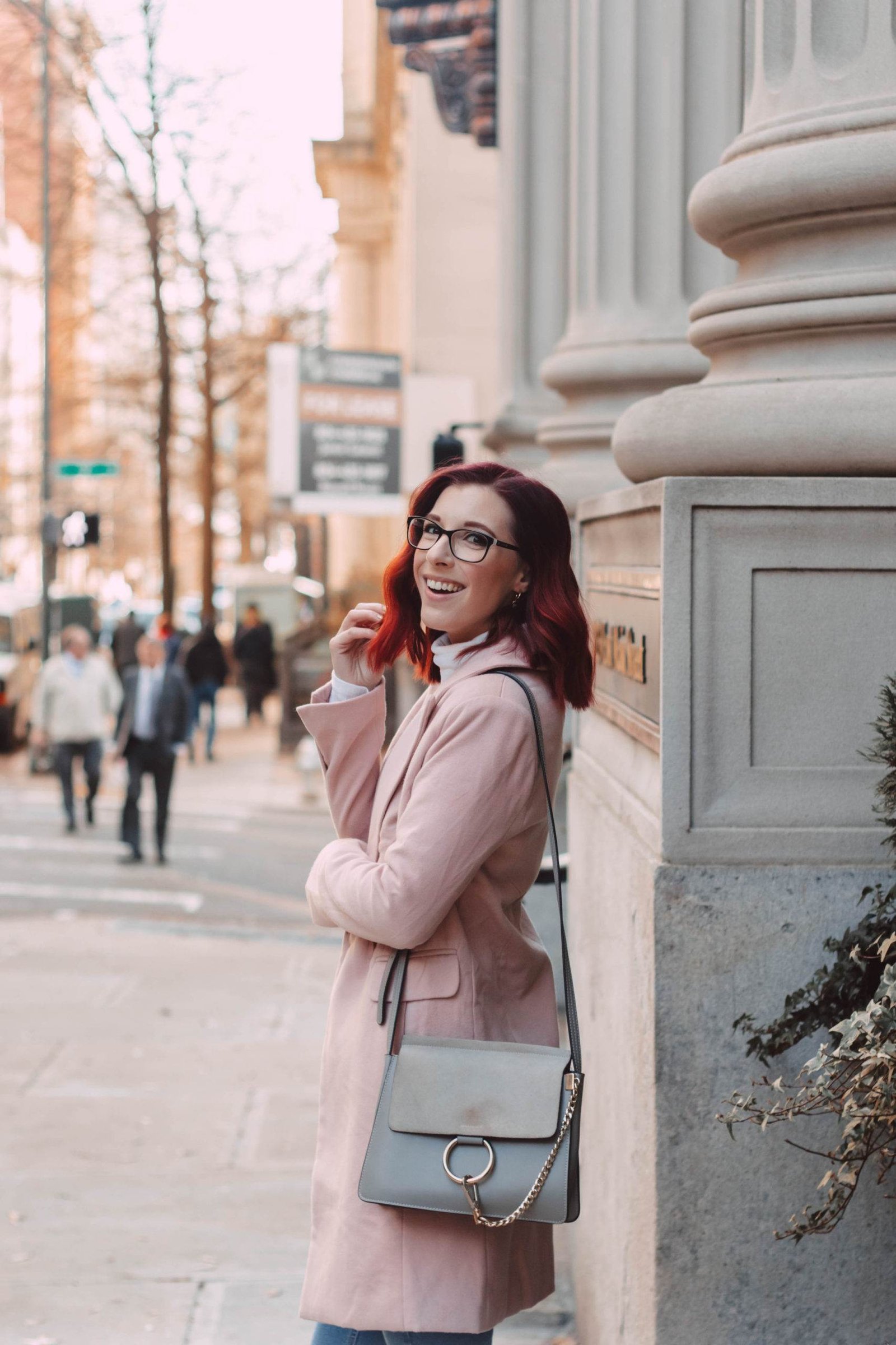 chicwish; turtleneck; winter look; brown leather leggings; styling