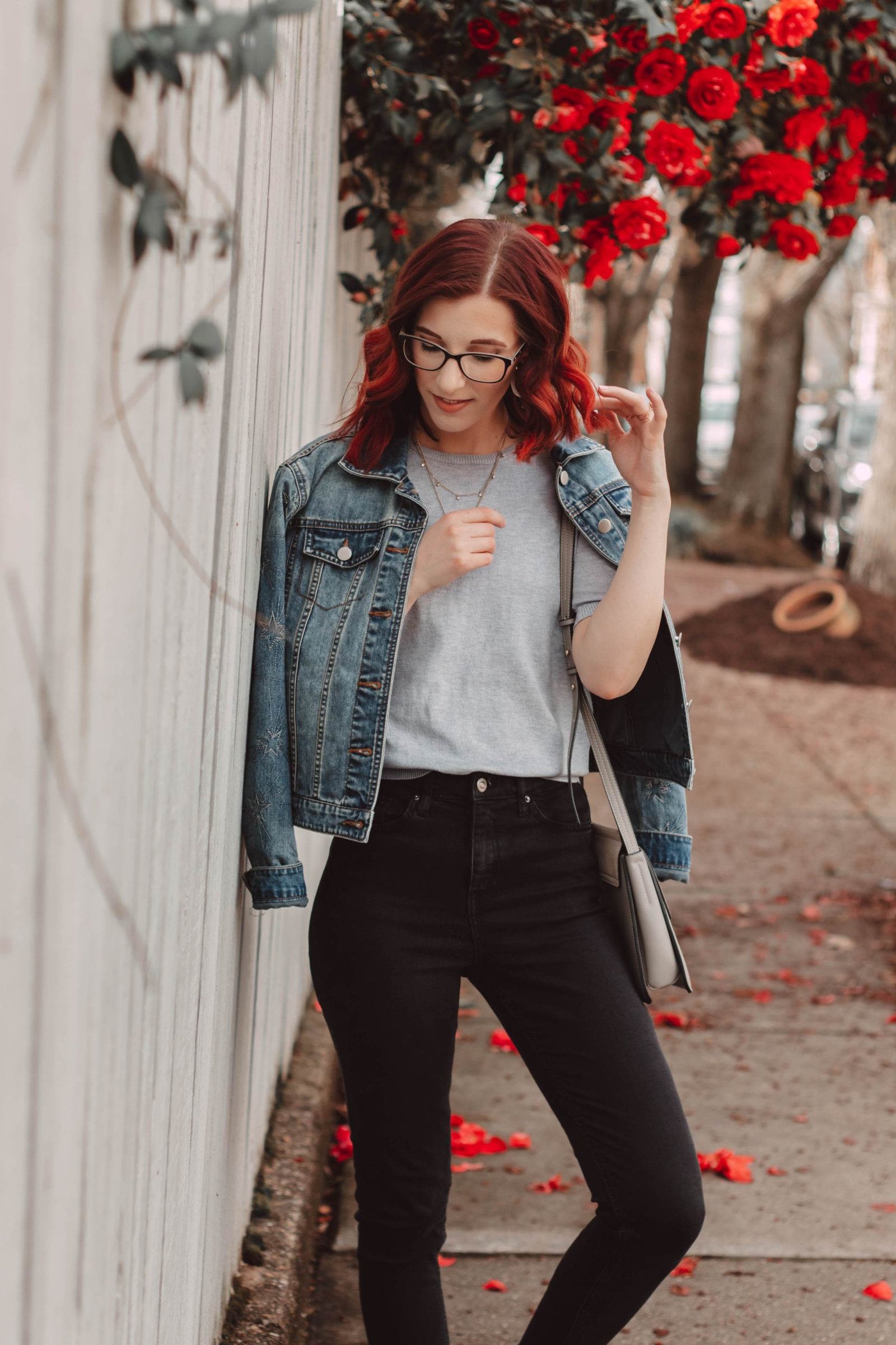 Red Denim Outfit