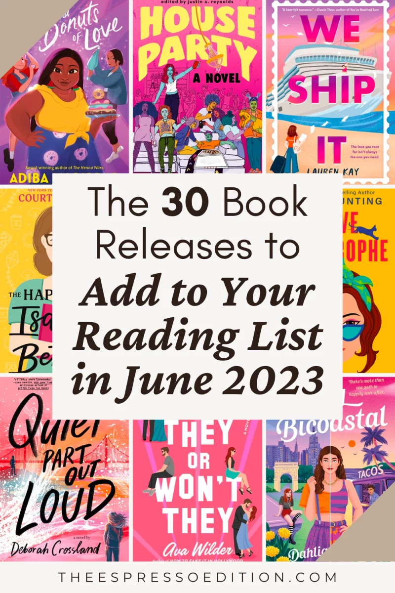 New Book Releases in June 2023 by The Espresso Edition cozy bookish blog