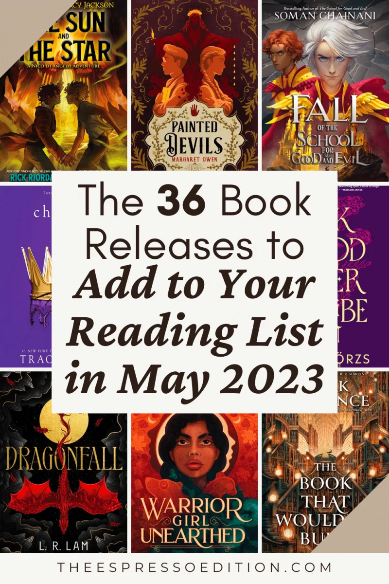 New Book Releases in May 2023 by The Espresso Edition cozy bookish blog
