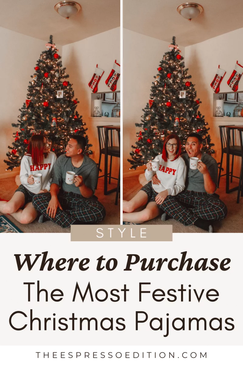 Where to Purchase the Most Festive Christmas Pajamas by The Espresso Edition cozy book and lifestyle blog