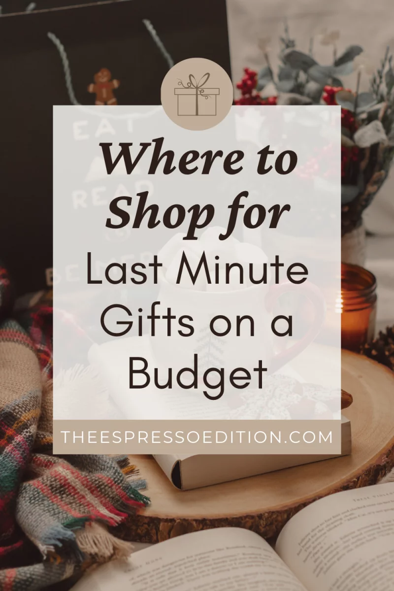 Where to Shop for Last-Minute Gifts on a Budget by The Espresso Edition cozy book and lifestyle blog