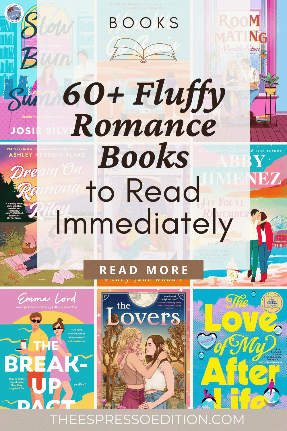 60+ Fluffy Romance Books to Read Immediately by The Espresso Edition cozy bookish blogger