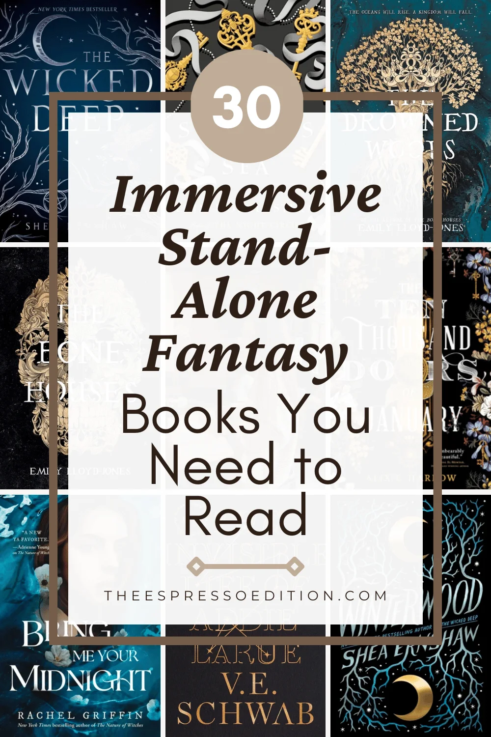 30 Immersive Stand-Alone Fantasy Books You Need to Read by The Espresso Edition cozy bookish blog