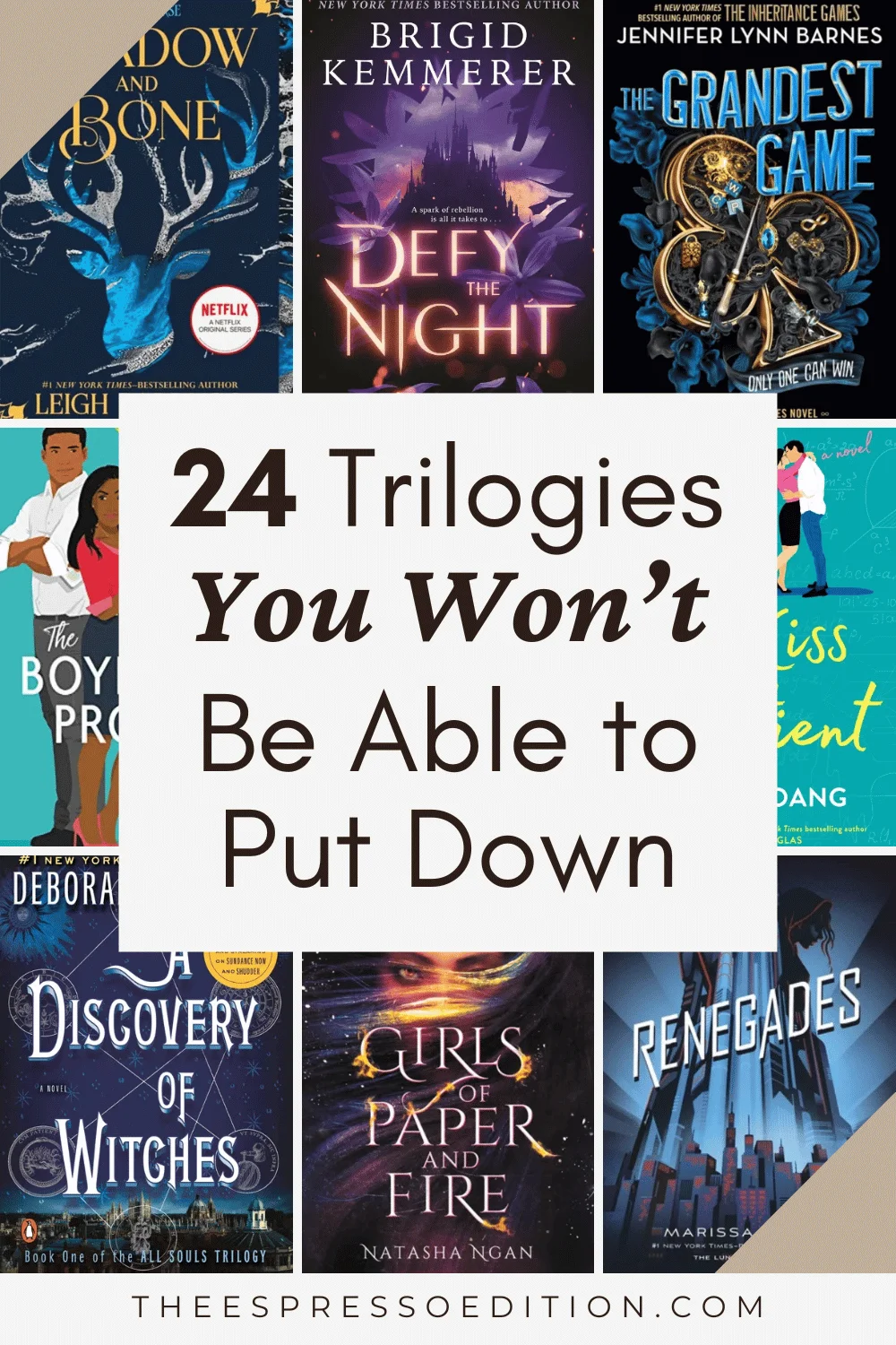 24 Trilogies You Won't Be Able to Put Down by The Espresso Edition cozy bookish blog
