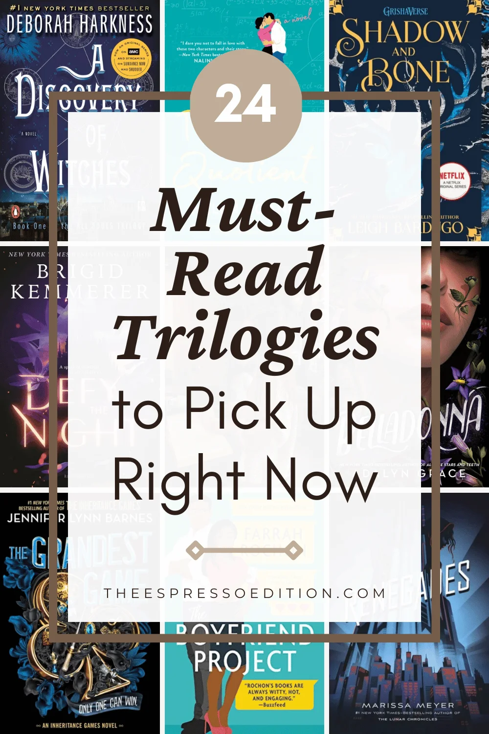 24 Must-Read Trilogies to Pick Up Right Now by The Espresso Edition cozy bookish blog