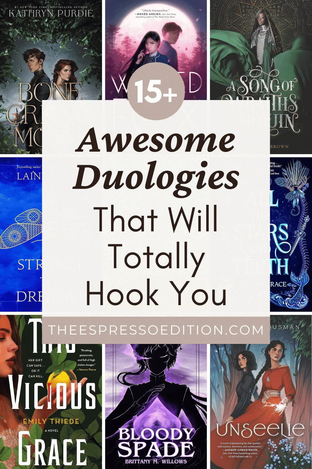 15+ Awesome Duologies That Will Totally Hook You by The Espresso Edition cozy bookish blog