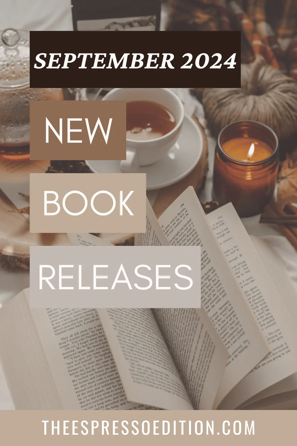 September 2024 New Book Releases by The Espresso Edition cozy bookish blog