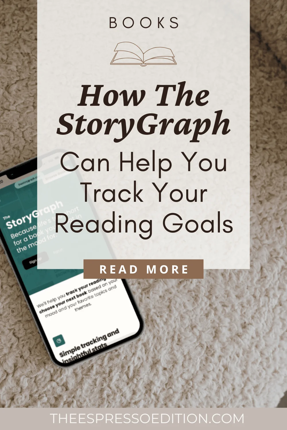 How The StoryGraph Can Help You Track Your Reading Goals by The Espresso Edition cozy bookish blog