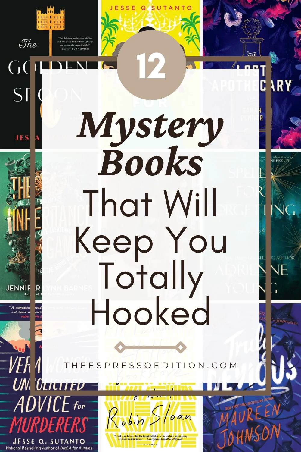 12 Mystery Books That Will Keep You Totally Hooked by The Espresso Edition cozy bookish blog