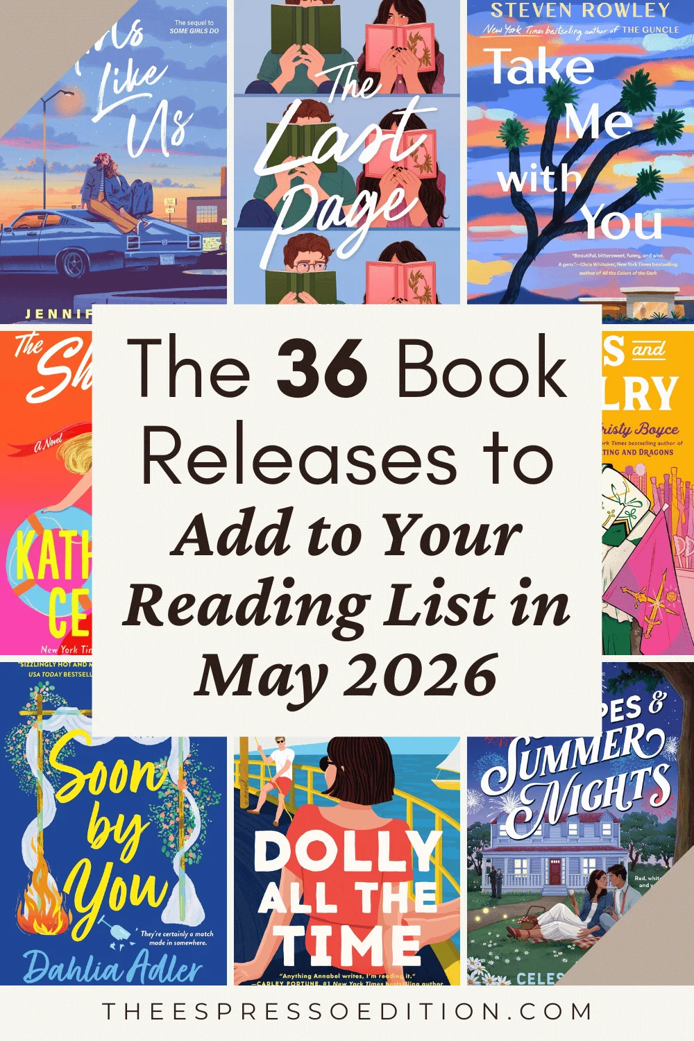 The 36 Book Releases to Add to Your Reading List in May 2026 by The Espresso Edition cozy bookish blog