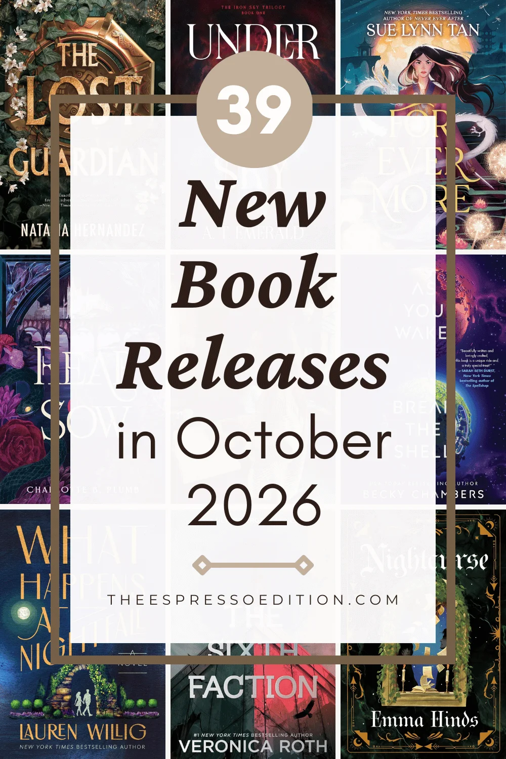 39 New Book Releases in October 2026 by The Espresso Edition cozy bookish blog